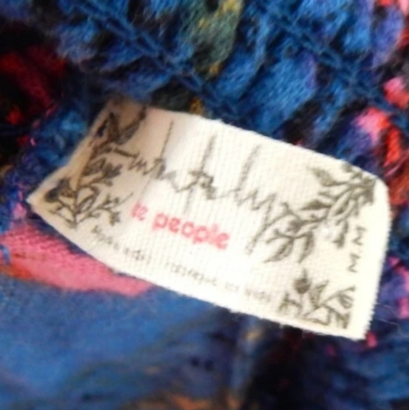 Intimately Free People Blue Wide Leg Flare Pants - Picture 2 of 3